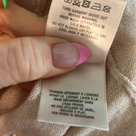 Anthropologie Angel of the North Sweater Lace Tunic Size Small Camel Cream - Picture 11 of 13